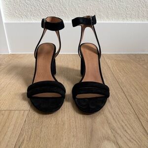 Madewell Black Suede Heels